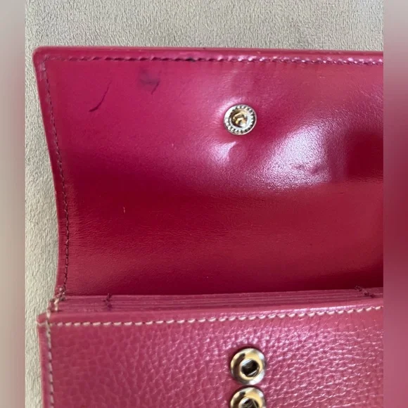 Coach Fuchsia Textured Wallet - Picture 3 of 5